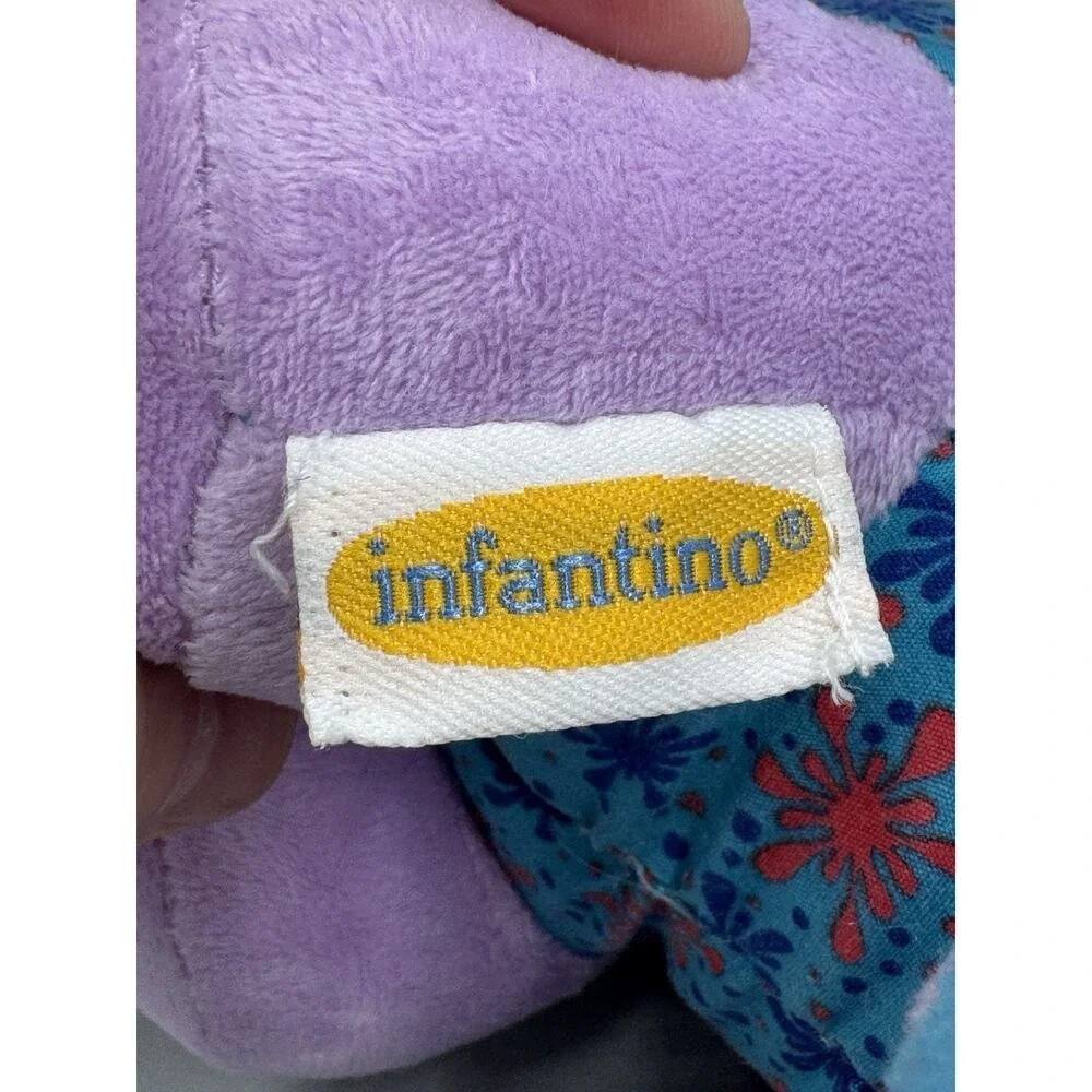 Infantino Purple Elephant Plush Activity Toy 10
